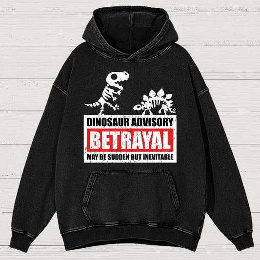 Betrayal Warning Vintage Distressed Hoodie