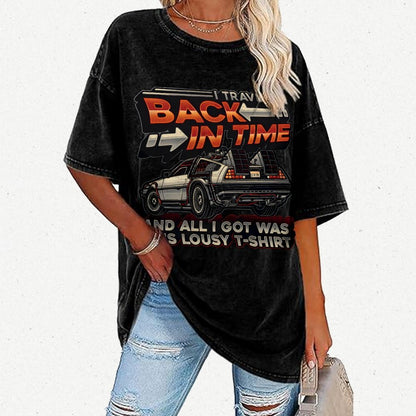 Time Travel Vintage Distressed T-shirt
