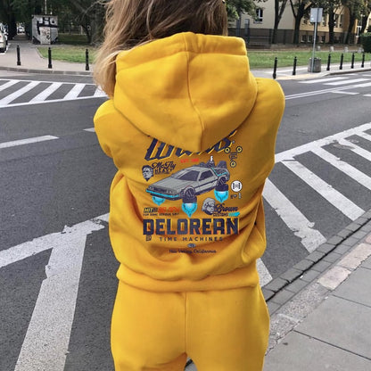 Gigawatts Garage Remix Printed Back Unisex Cotton Hoodie