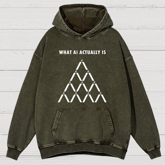 Artificial Intelligence Machine Learning Vintage Distressed Hoodie