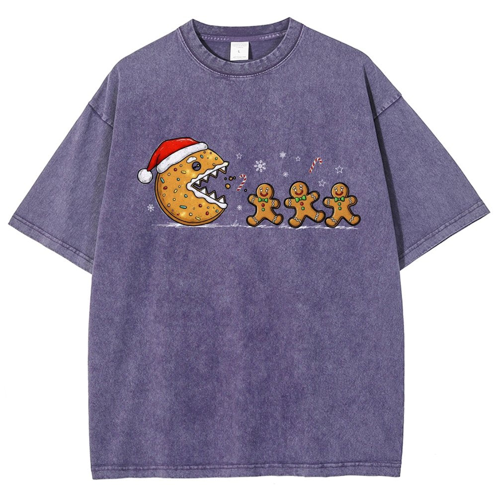 Christmas Cookie Vintage Distressed T-shirt