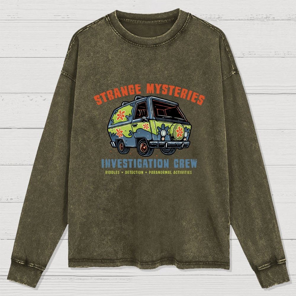 Strange Mysteries Washed Long Sleeve Tee