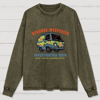 Strange Mysteries Washed Long Sleeve Tee
