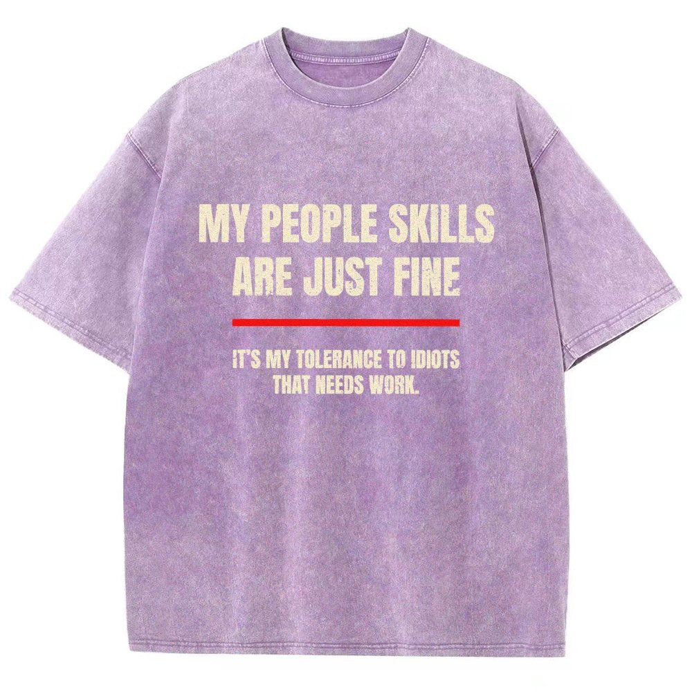 My People Skills Are Fine Vintage Distressed T-shirt