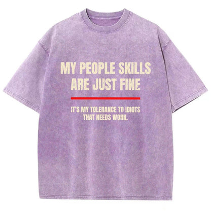 My People Skills Are Fine Vintage Distressed T-shirt