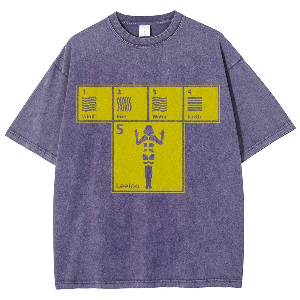 Five Elements Vintage Distressed T-shirt