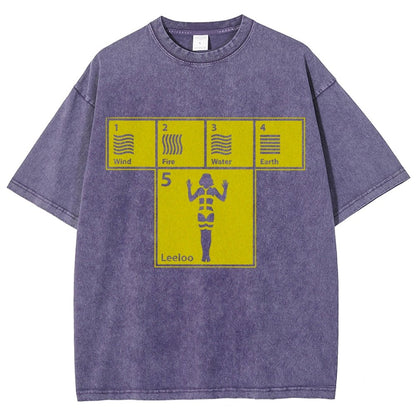 Five Elements Vintage Distressed T-shirt