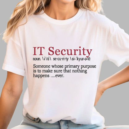 Best Funny IT Security Cybersecurity Definition Gi Geek T-Shirt