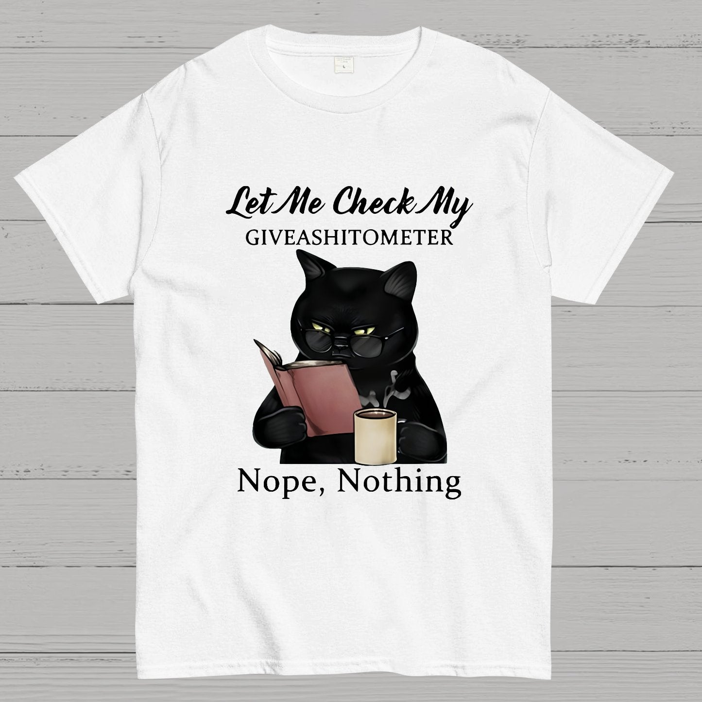 Cat Drinking Coffee Touch My Coffee I Will Slap You So Hard Nerdy T-Shirt