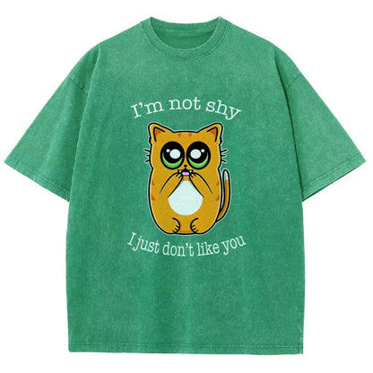 Not Shy Vintage Distressed T-shirt