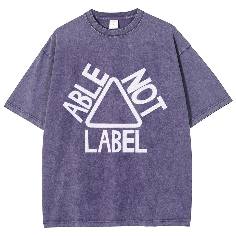 See the Able Not the Label Awareness Vintage Distressed T-shirt