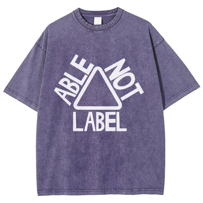 See the Able Not the Label Awareness Vintage Distressed T-shirt