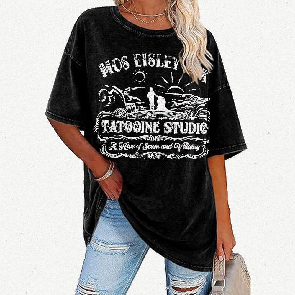 Tattoo-ine Studio Vintage Distressed T-shirt