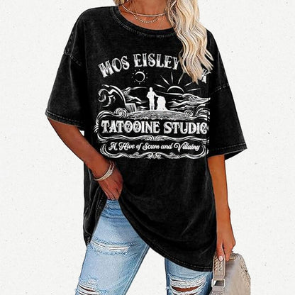 Tattoo-ine Studio Vintage Distressed T-shirt