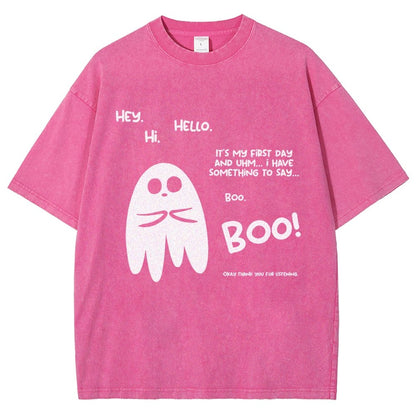 Anxious Ghost Vintage Distressed T-shirt