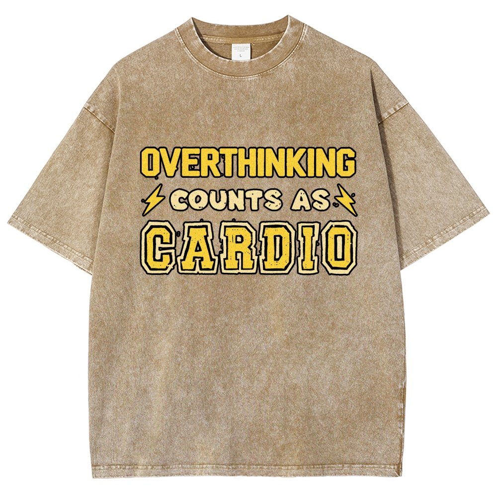 Overthinking Counts As Cardio Vintage Distressed T-shirt