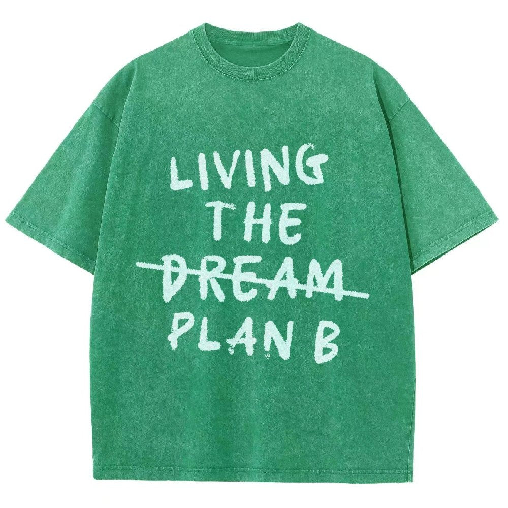 Living Plan B Vintage Distressed T-shirt