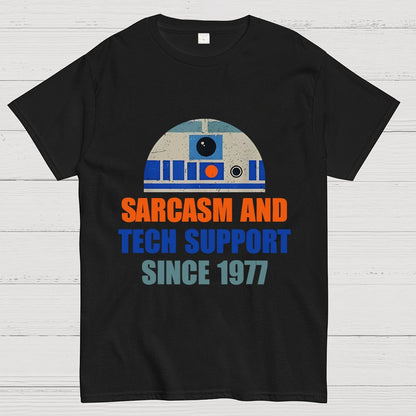 Providing Sarcasm and Tech Support Since 1977 Geek T-Shirt