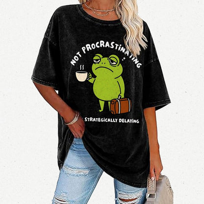 Not Procrastinating Vintage Distressed T-shirt