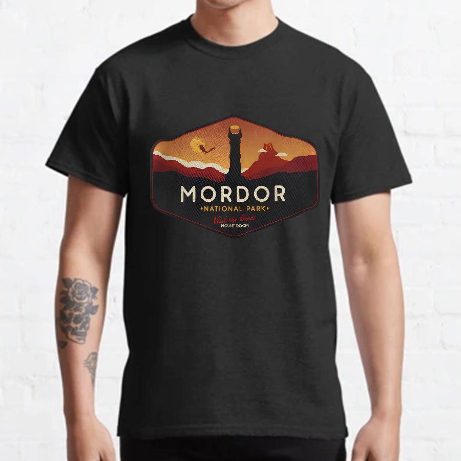 Mysterious Realm National Park Nerdy T-Shirt