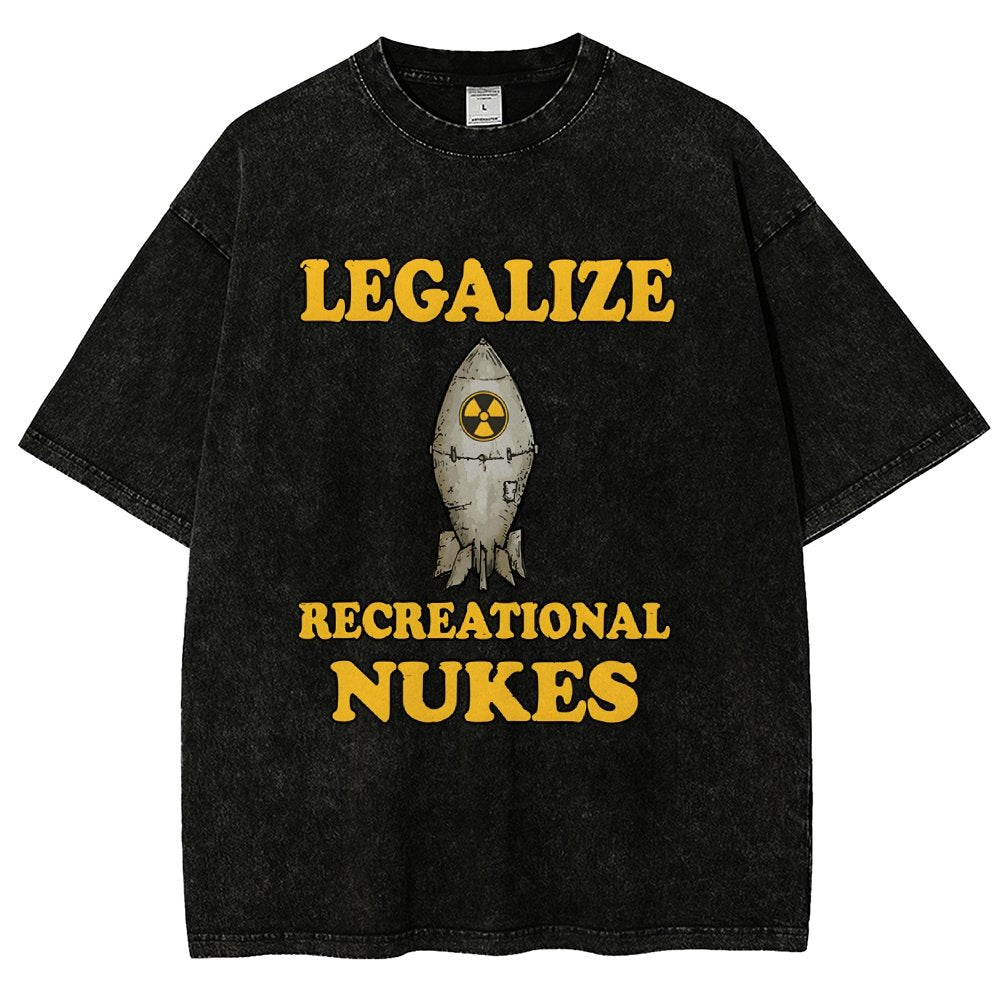 Legalize Recreational Nukes Vintage Distressed T-shirt