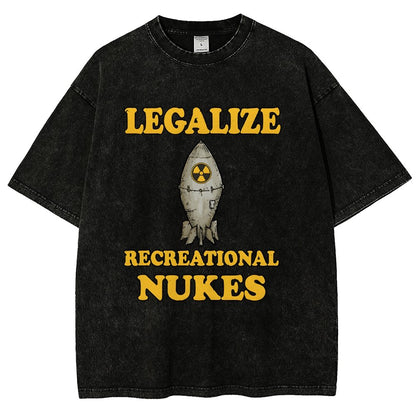 Legalize Recreational Nukes Vintage Distressed T-shirt