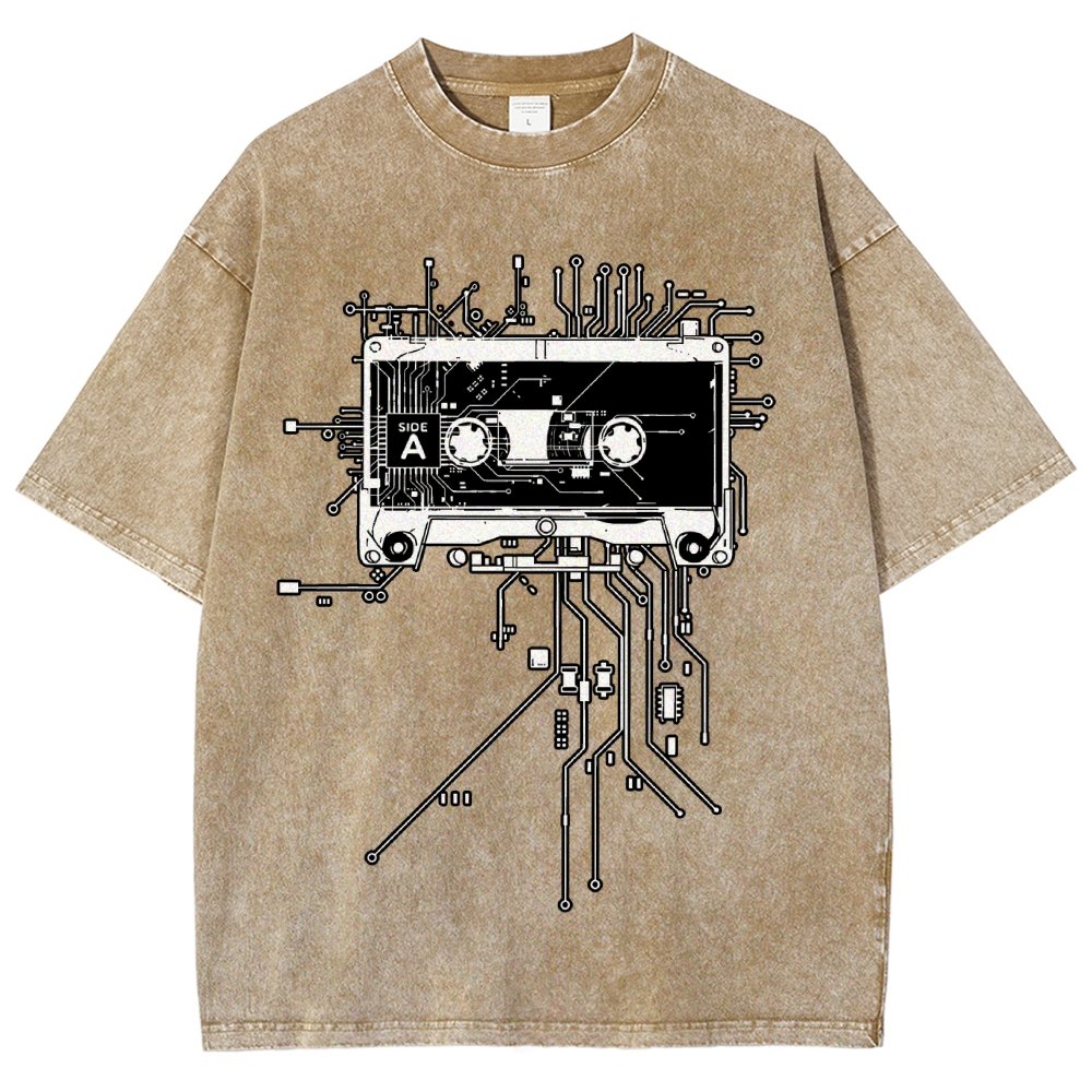 Retro Cassette Vintage Distressed T-shirt