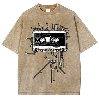 Retro Cassette Vintage Distressed T-shirt