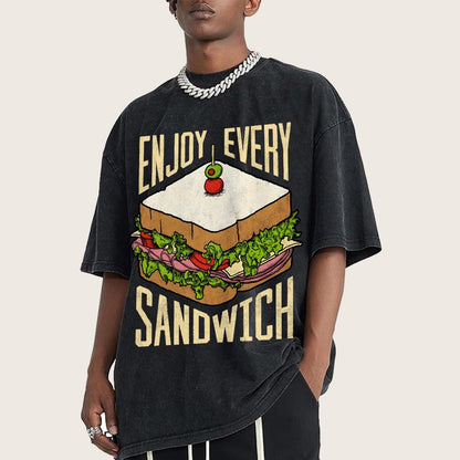Enjoy Every Sandwich Vintage Distressed T-shirt
