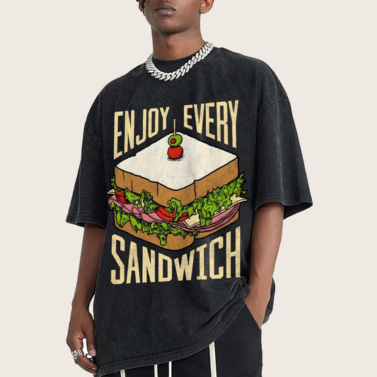 Enjoy Every Sandwich Vintage Distressed T-shirt