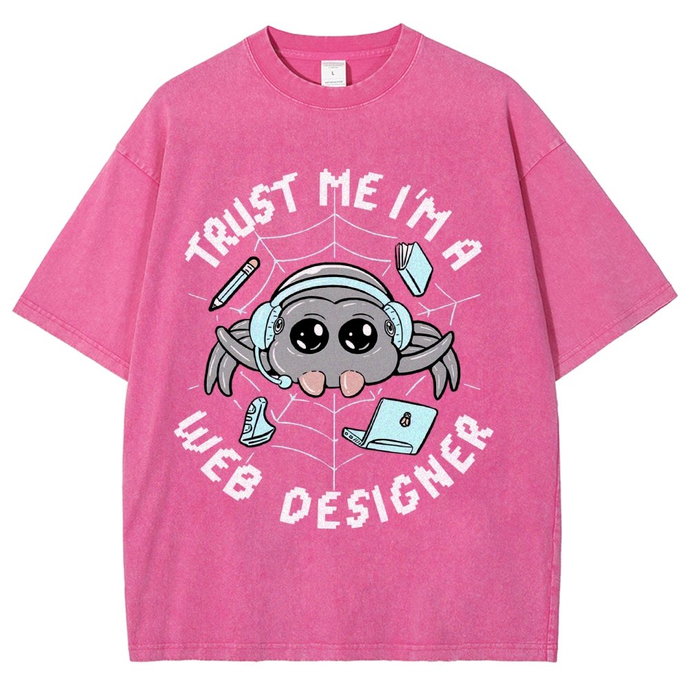 TRUST ME I'M A WEB DESIGNER Vintage Distressed T-shirt