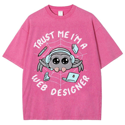 TRUST ME I'M A WEB DESIGNER Vintage Distressed T-shirt