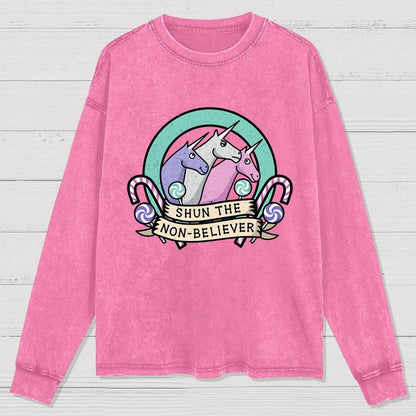 Shun the Non-Believer Washed Long Sleeve Tee
