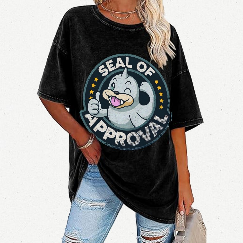Seal of Approval Vintage Distressed T-shirt