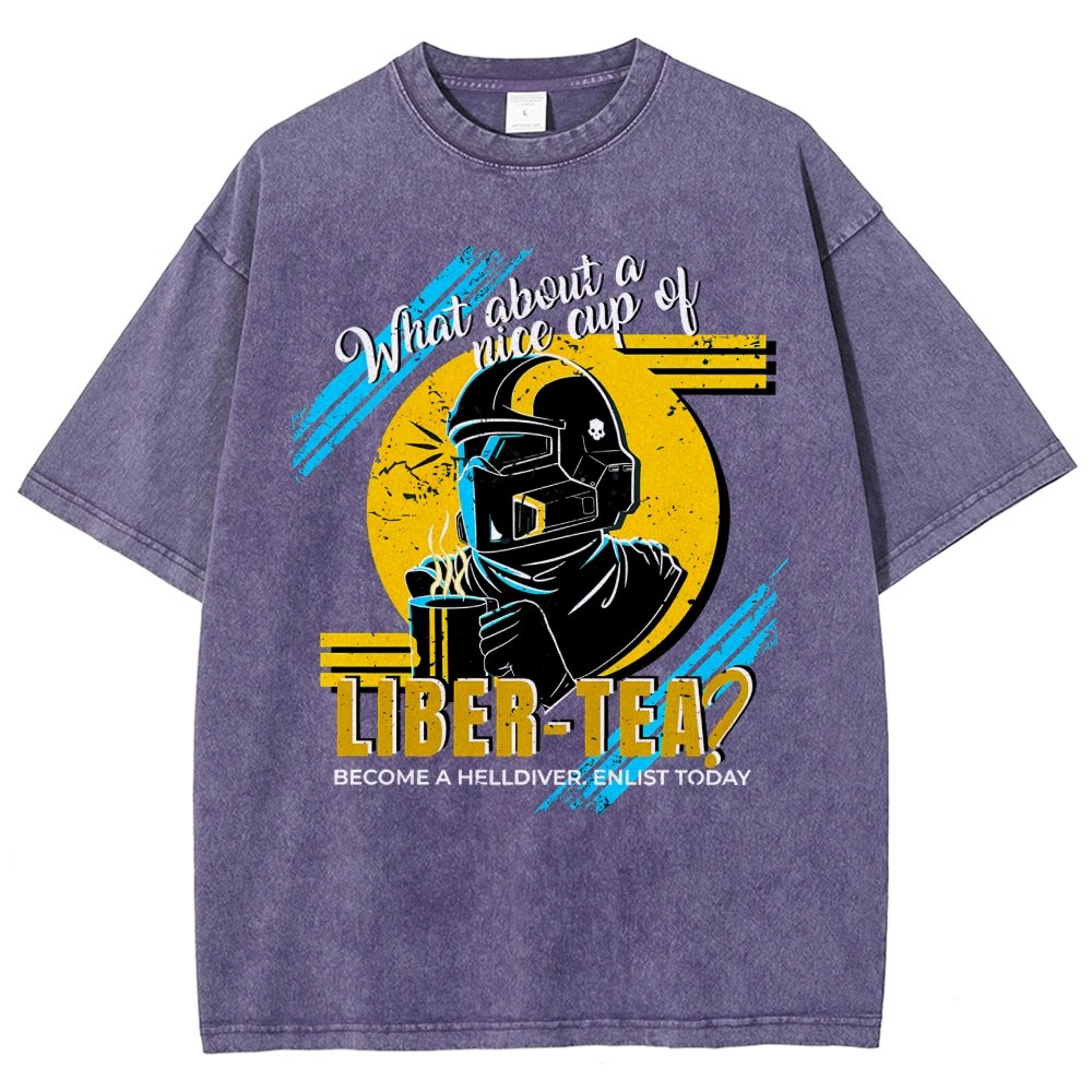 What About A Cup Of Liber-Tea Vintage Distressed T-shirt