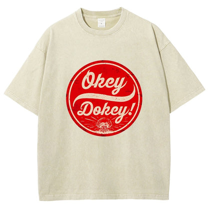 Okey Dokey - The Last Drink Vintage Distressed T-shirt