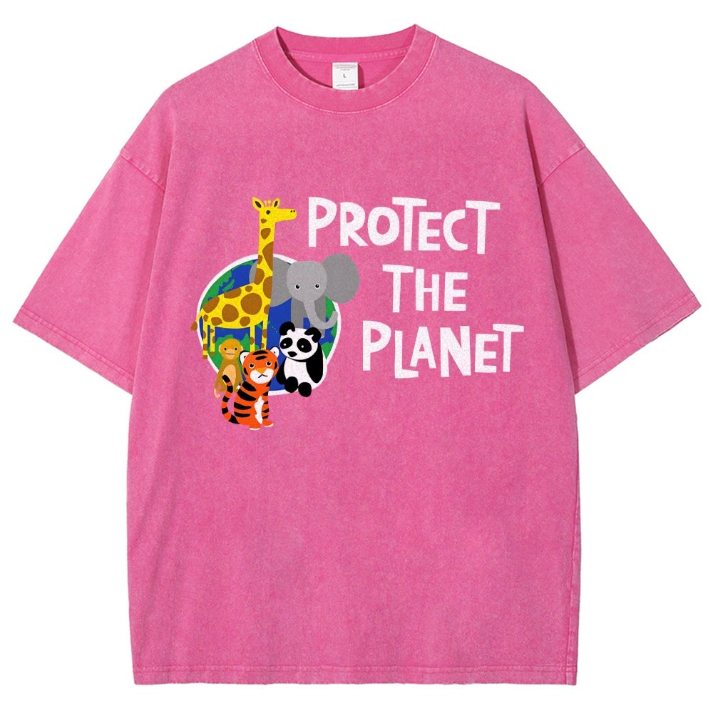 Protect The Planet Vintage Distressed T-shirt