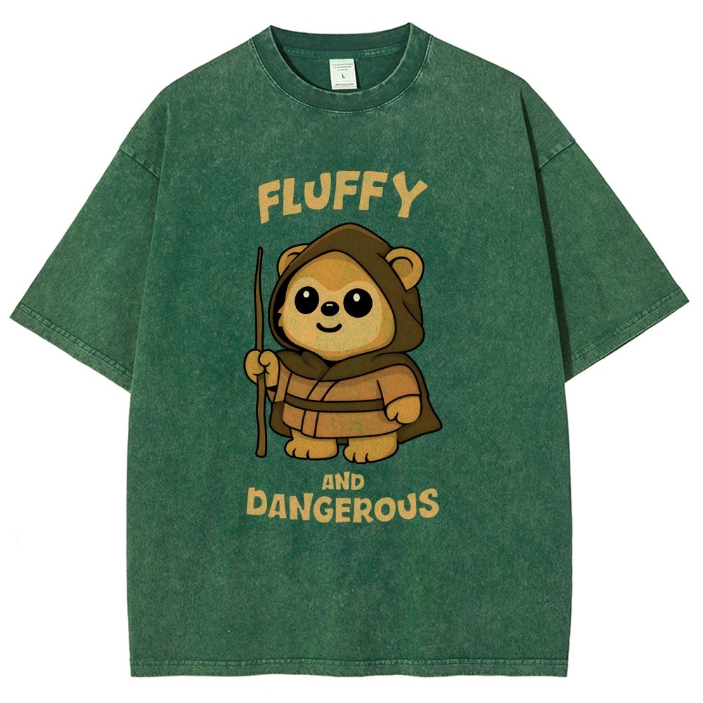 Fluffy and Dangerous Vintage Distressed T-shirt