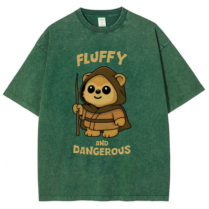 Fluffy and Dangerous Vintage Distressed T-shirt