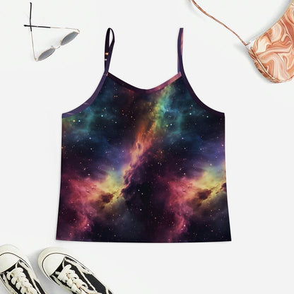 Beautiful Nebula Women's Geek Suspender Cami Set