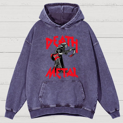 Death Metal Vintage Distressed Hoodie