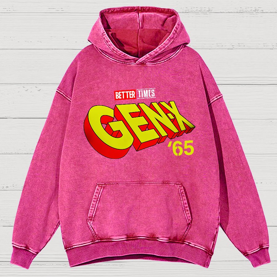 Gen-X ’65 Vintage Distressed Hoodie