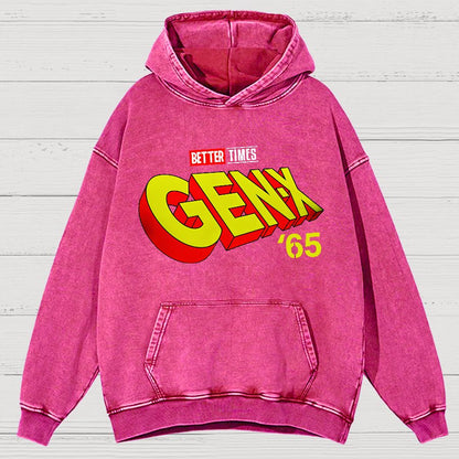 Gen-X ’65 Vintage Distressed Hoodie
