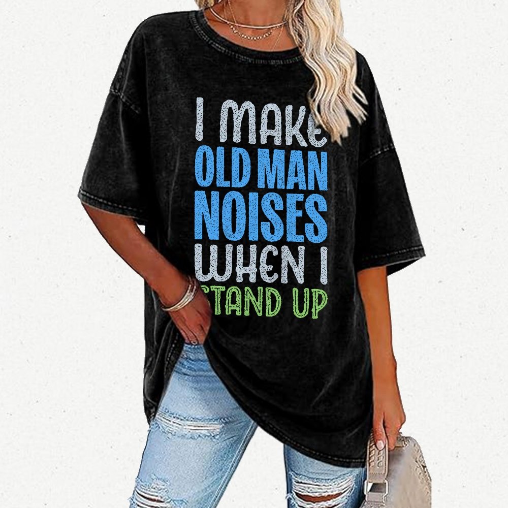 Old Man Noises Vintage Distressed T-shirt