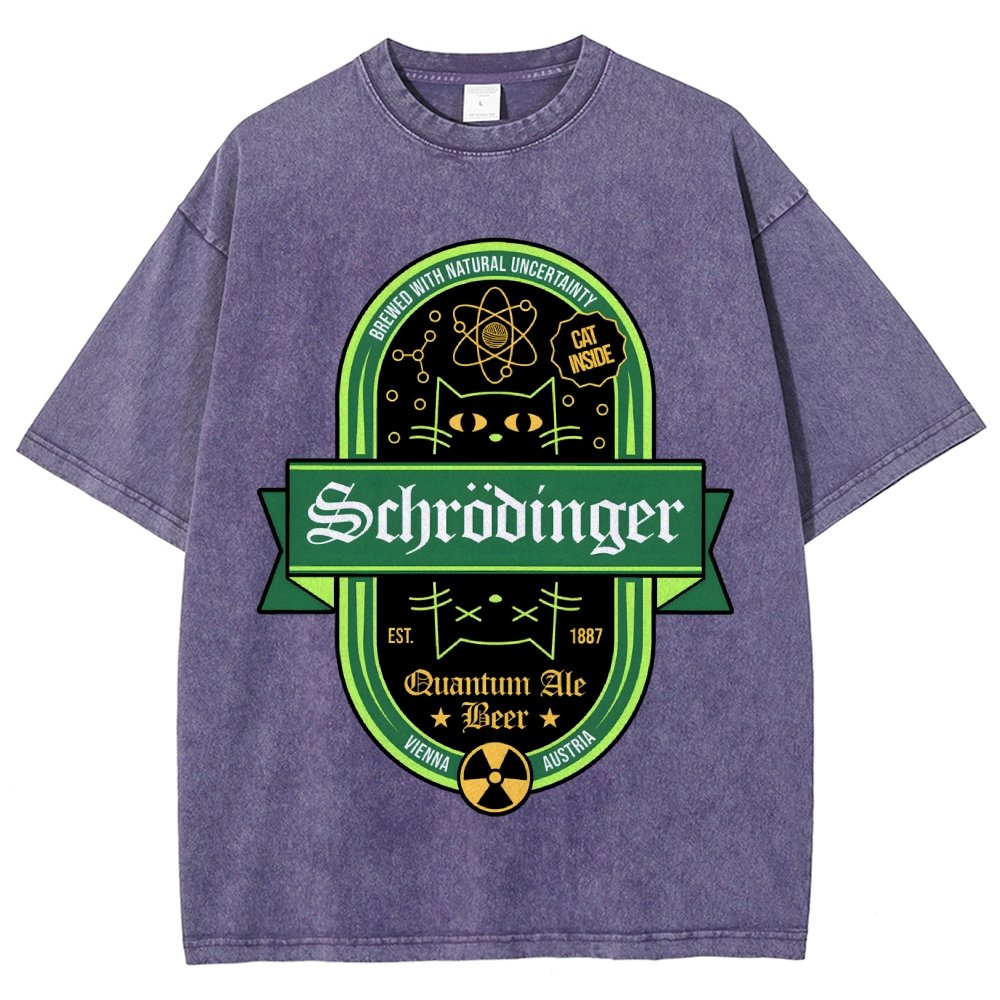 Schrodinger Quantum Ale Beer Vintage Distressed T-shirt