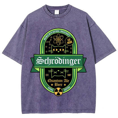 Schrodinger Quantum Ale Beer Vintage Distressed T-shirt