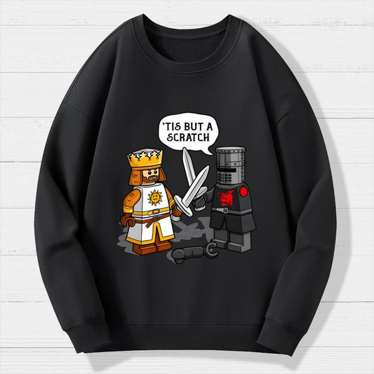 King Vs Knight Geek Cotton Sweatshirt