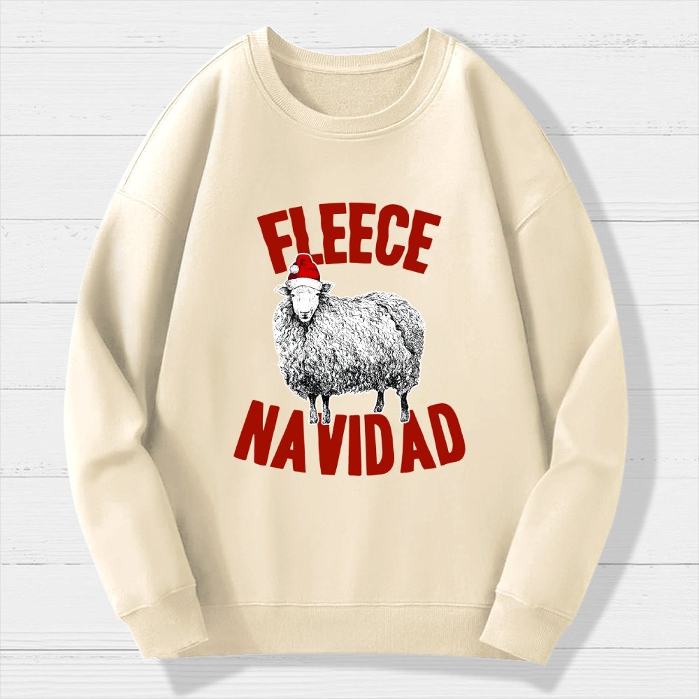 FLEECE NAVIDAD Christmas Geek Cotton Sweatshirt