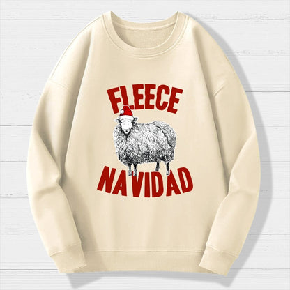 FLEECE NAVIDAD Christmas Geek Cotton Sweatshirt