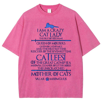 I Am A Crazy Cat Lady Vintage Distressed T-shirt